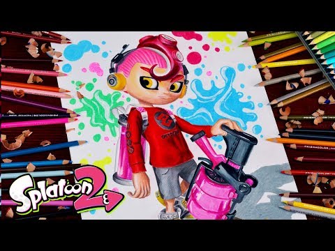 Drawing Splatoon 2: Octo Expansion - Octoling Boy - Nintendo Switch / スプラトゥーン２/ lookfishart Video