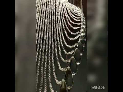 customised chandelier spiral in beads @totally k9crystals
