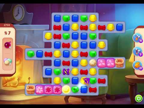 HomeScapes Level 2759 no boosters (17 moves)