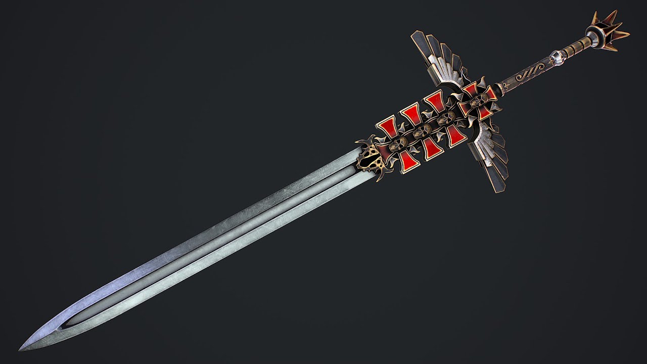 Fantasy sword 1 3d model