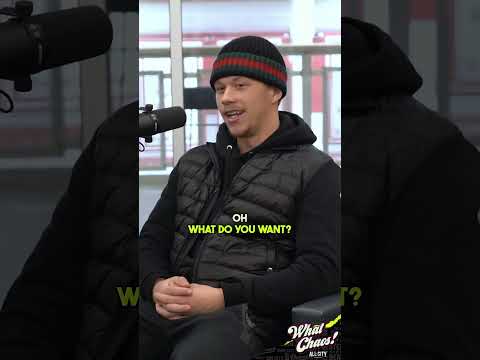 Lucas Raymond did NOT hesitate to throw Dylan Larkin under the bus here 😂☕️