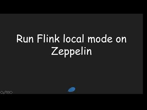 Flink Development Platform: Apache Zeppelin - Part 2  Flink local mode
