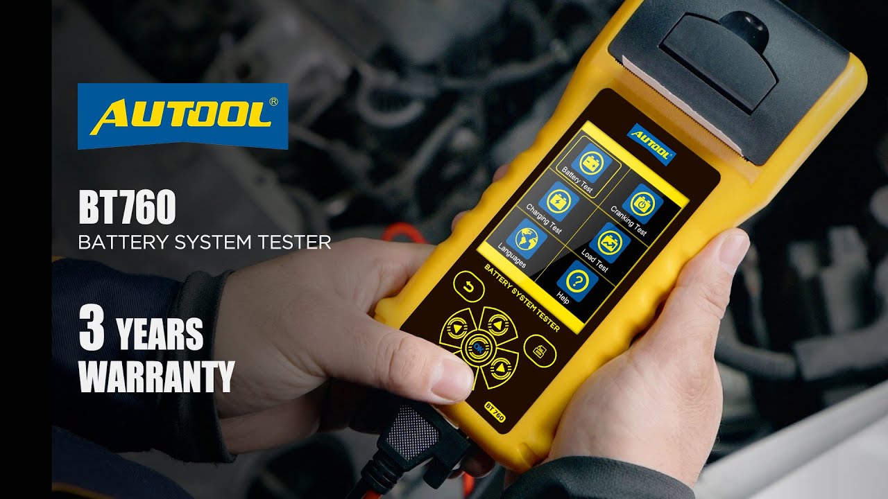 AUTOOL BT760 Automotive Battery Analyzer Testers Explained and demonstrated -Super Easy To Use