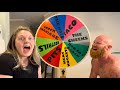 Playing THE WHEEL OF PAIN with my wife!