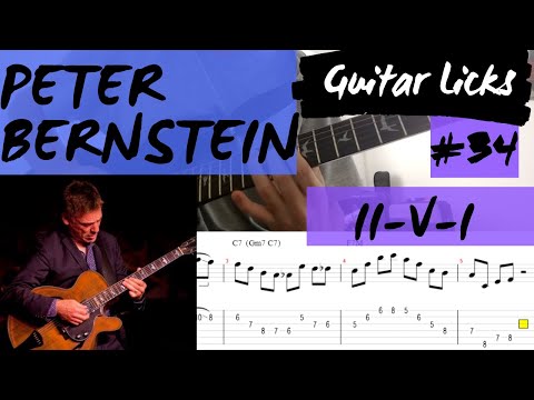 #34 PETER BERNSTEIN - II V I (Sheet music + Tabs+analysis)