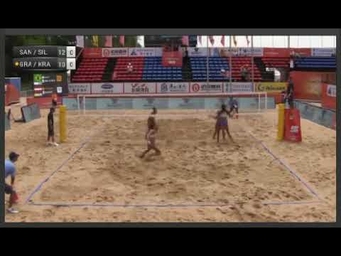 Beachvolley U21-Duda/Ana Patrícia BRA vs.Graudina/Kravcenoka LAT-U21  Nanjing 2017-QUARTERFINALS