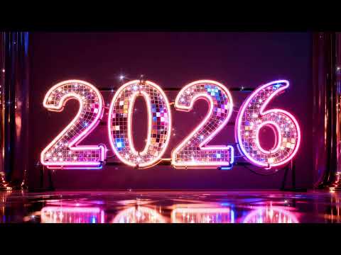 2026 NYE wallpaper🎉colorful neon sparkling party background silent New Year’s ambience