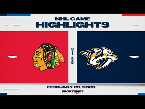 NHL Highlights | Blackhawks vs. Predators - February 26, 2026