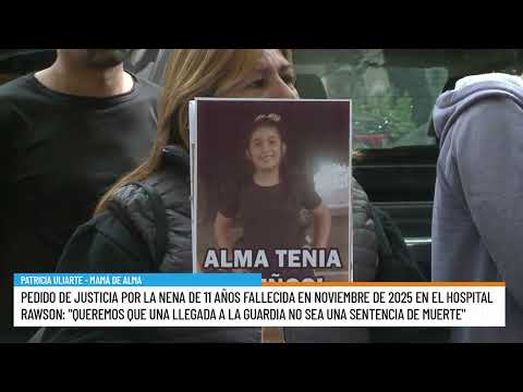 Pedido de justicia por la nena de 11 años fallecida en noviembre de 2025 en el Hospital Rawson
