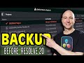 Before UpGrading to DAVINCI RESOLVE 20, Backup the Project Library!