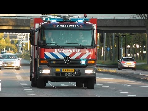 PRIO 1 HV Amstelveen Naar Zeer Grote Brand bij Melody Line , Willem Fenengastraat Amsterdam