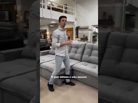 Sofá Valenza Retrátil e Reclinável na Bella Casa de Realeza PR