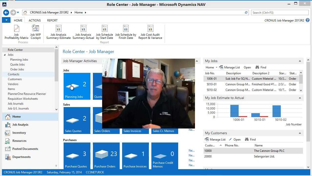 Microsoft Dynamics NAV Estimating