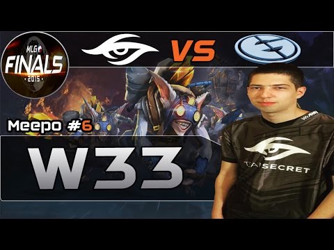 Dota 2 | Secret w33 - Meepo vs Evil Geniuses @MLG Tournament Gameplay