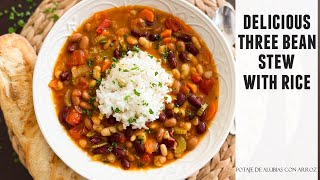 3 Bean Stew with Rice & Vegetables | Quick & Easy Heart-Healthy Recipe