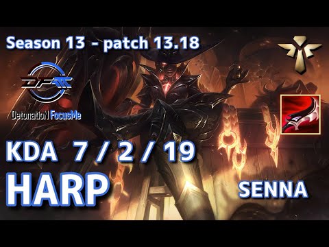 【KRサーバー/M1】DFM Harp セナ(Senna) VS レル(Rell) SUP - Patch13.18 KR Ranked【LoL】
