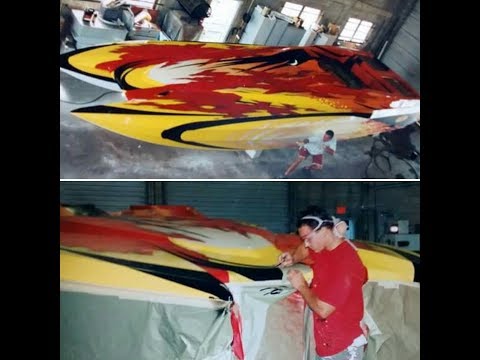 Boat painting and airbrushing Fort Myers Florida