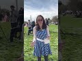 What causes the crescent shadows on the ground during a solar eclipse?