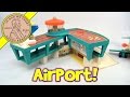 1972 Vintage Fisher Price Play Family 996 Airport Airplane Little People Luggage Cars