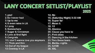 Download lagu LANY Concert Setlist/Playlist 2025 mp3