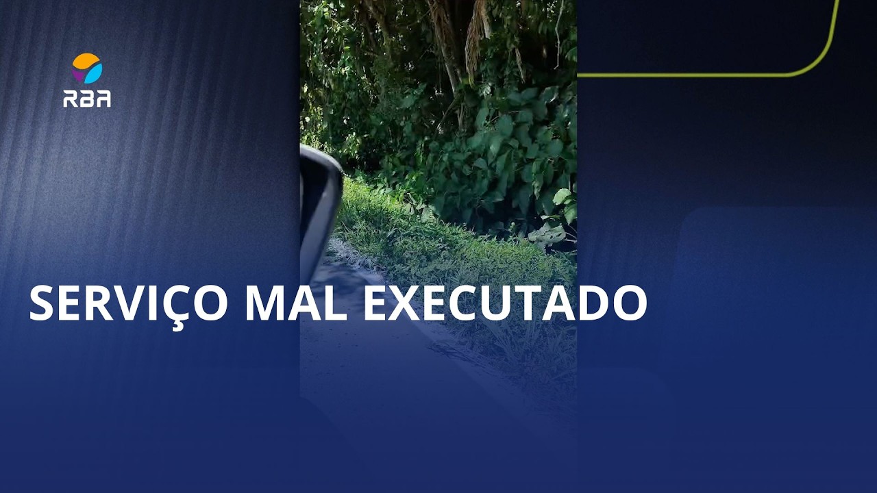 Empresa pinta faixas em rodovia sobre sujeira, no Vale Oeste