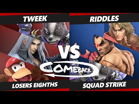 The Comeback Squad Strike Top 8 - Tweek Vs. Riddles - SSBU Ultimate Tournament