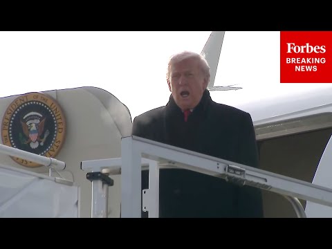 BREAKING NEWS: Trump Arrives In Zurich, Switzerland, On Air Force One En Route To Davos For WEF
