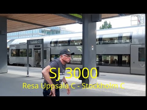 2021-07-10 TÅGLUFF - Resa med SJ 3000 från Uppsala C till Stockholm C