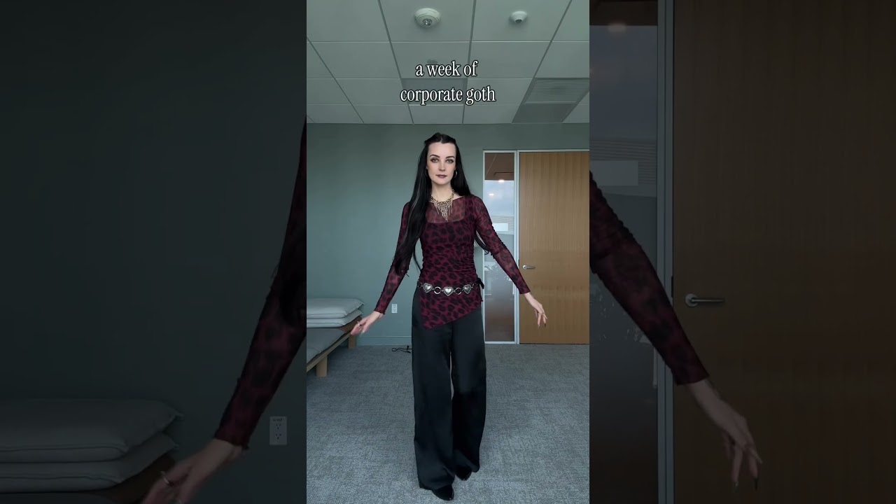 corporate goth outfits of the week 🖤 everything 🔗 on ltk #gothstyle #corporategoth #gothaesthetic