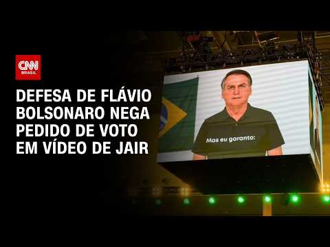 Defesa de Flávio Bolsonaro nega que vídeo de IA de Bolsonaro seja pedido de voto | HORA H