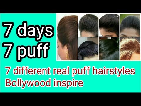 7 different Hair Puff using only bobby pins || How to make parfect puff | Stylopedia