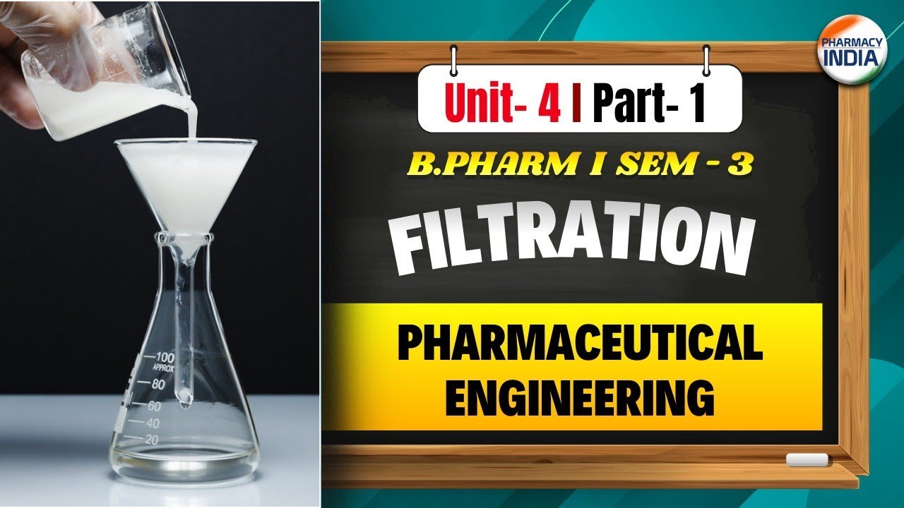 Filtration |  Pharmaceutical Engineering | Unit - 4 | Part - 1 | B.Pharm | Sem - 3 #engineering