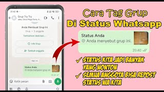 Download lagu CARA MENYEBUT GRUP DI STATUS WHATSAPP mp3
