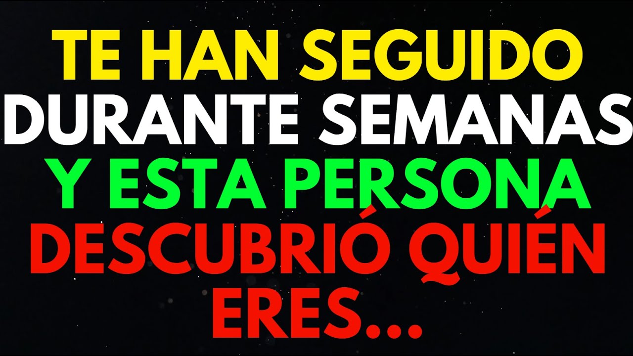 TE HAN SEGUIDO DURANTE SEMANAS Y ESTA PERSONA DESCUBRIÓ QUIÉN ERES...