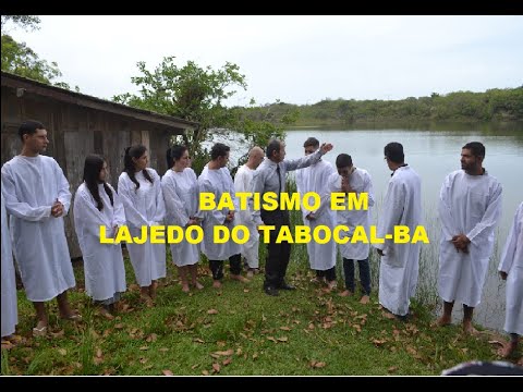Batismo de Paulão e Isabelly na Ig.Batista Redenção em Lajedo do Tabocal-BA