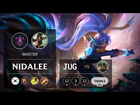 Nidalee Jungle vs Olaf - KR Master Patch 10.2