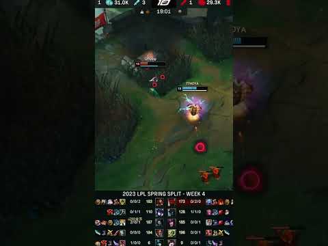 TT HOYA Gnar SoloKill UP Qing Syndra - TT vs UP 2023 LPL Spring Split #shorts