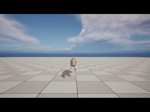 Unreal Engine 5 - Morphing wolf to eagle
