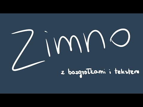Zimno (piosenka ukulele z bazgrołkami i tekstem)