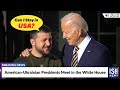 American Ukrainian Presidents Meet In The White House ISH News