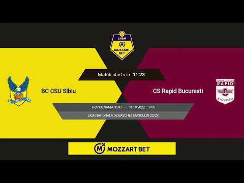 LNBM MOZZART 2022-2023: BC CSU Sibiu - Rapid București