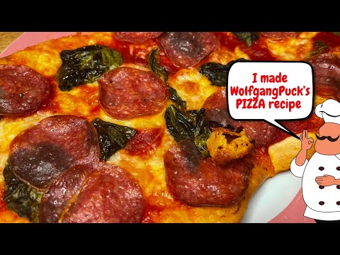 🍕🍅🌿I made Wolfgang Puck’s FAMOUS PIZZA DOUGH recipe 🍕🍅🌿#pizza #wolfgangpuck #thincrustpizza