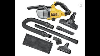 Review: DEWALT 20V Vacuum, Cordless Handheld Vacuum, HEPA. Great Vacuum for the car, camping, PC.