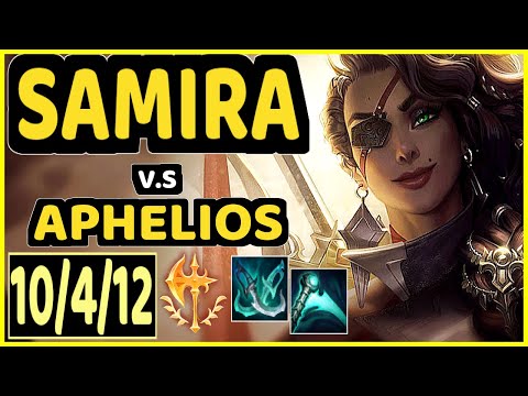 DEáDLY (SAMIRA) vs APHELIOS - 10/4/12 KDA BOTTOM ADC GAMEPLAY - EUW Ranked GRANDMASTER