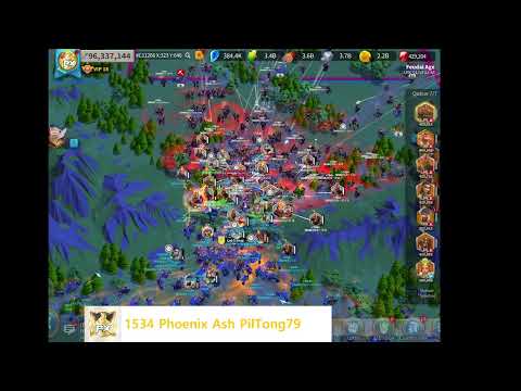 [Rise Of Kingdoms]gate7 opening  in Heroic Anthem.(1534,1208 VS 1786,2070)