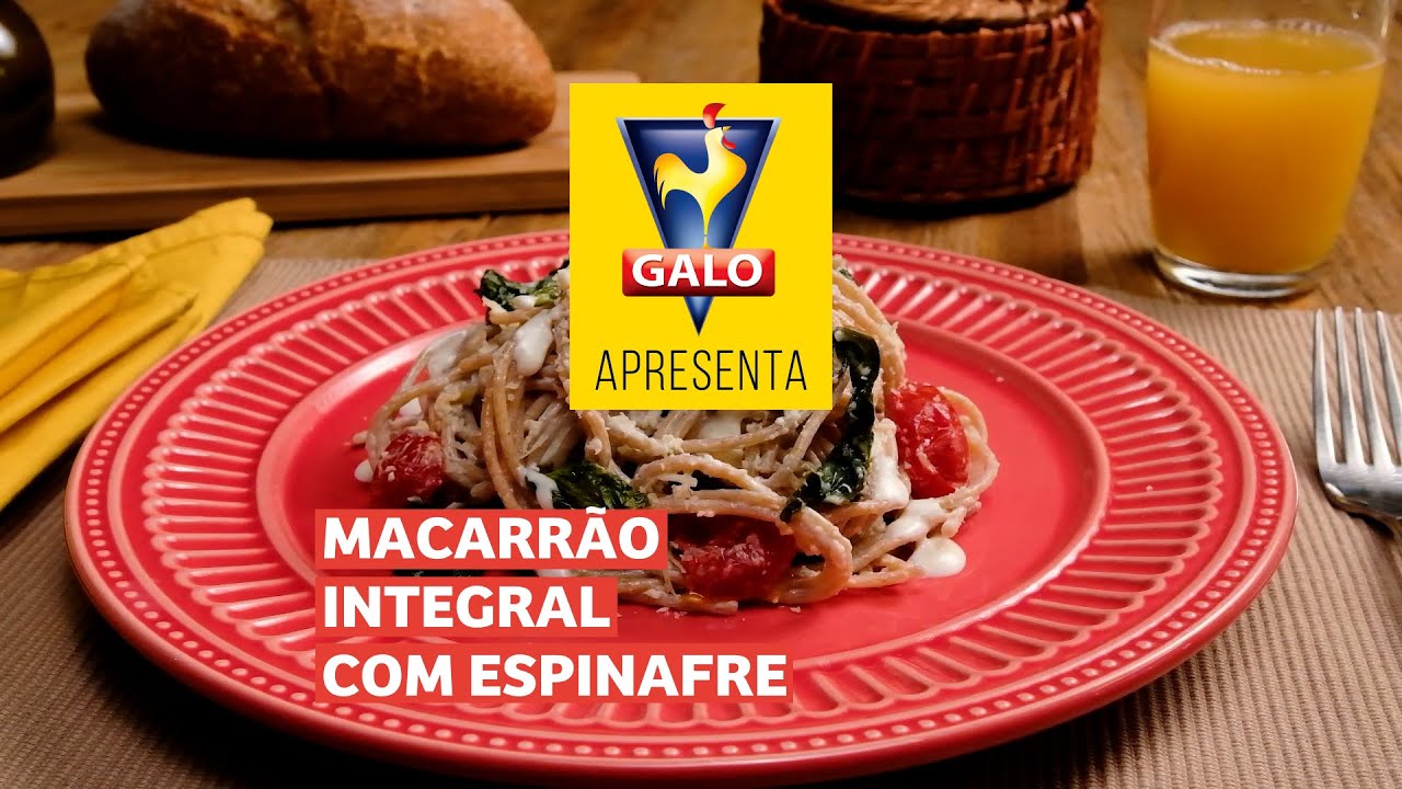Macarrão Integral com Espinafre