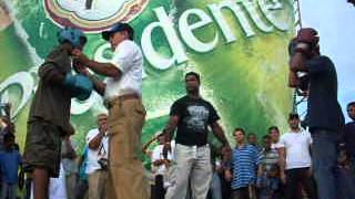 preview picture of video 'Jovenes practicando Boxeo en patronales de Sajoma.'