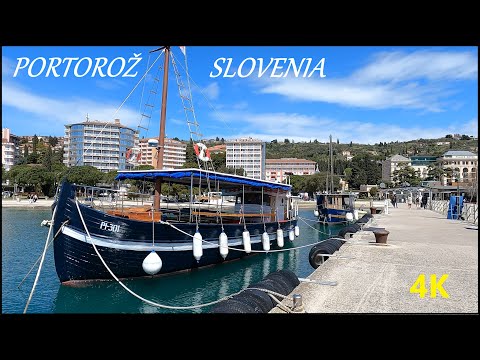 PORTOROŽ | SLOVENIA -  Walking Tour - 4K