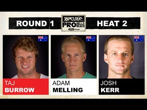 Round 1, Heat 2 - Taj Burrow vs Adam Meling vs Josh Kerr
