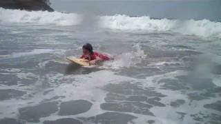 preview picture of video 'Mike and Brenda Surfing in Nicaragua'